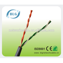 PVC jacket CE ROHS certificated 2 pair utp cat5e cable for TV